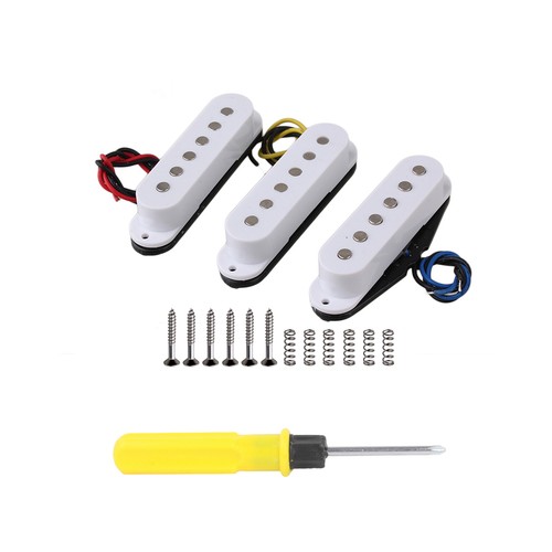 Pickup chitarra bianco bobina